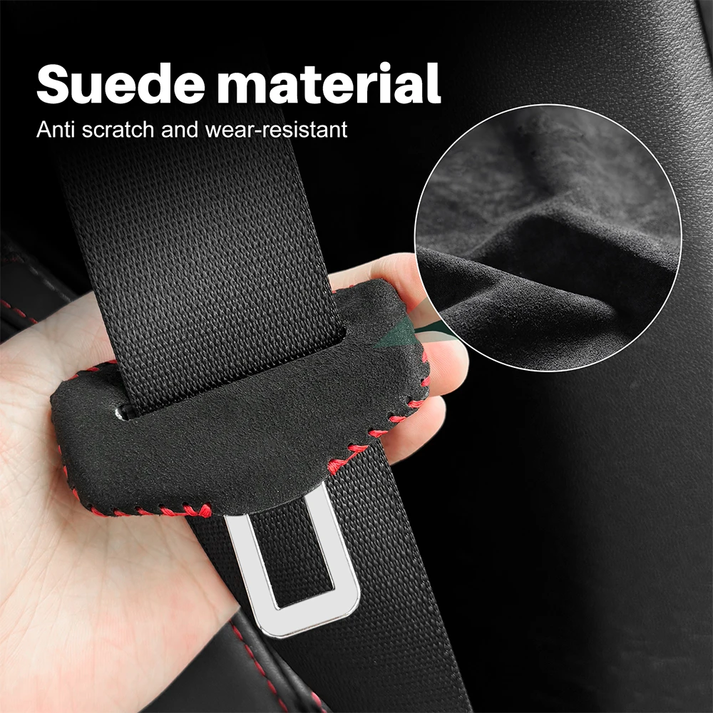 Surge Protector Rack - Suede Car Seat Belt Buckle Cover