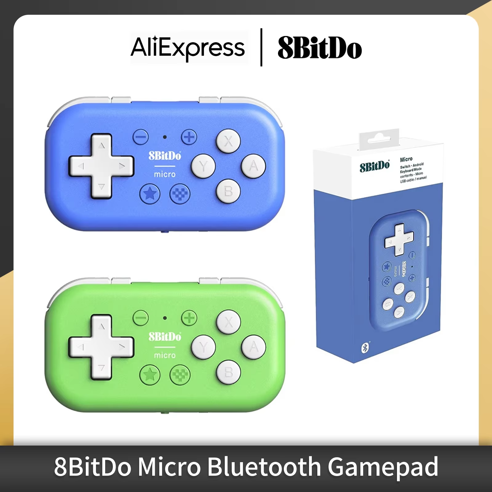 Raspberry Pi Keyboard - 8Bitdo Micro Bluetooth Gamepad Pocket-sized Mini