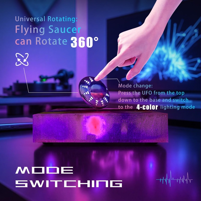 Levitating UFO Lamp Floating 3 – Cool Office Tech Gadgets recenzja i cena