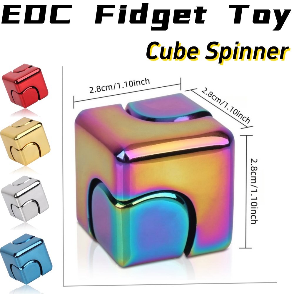 Metal Fidget Spinner Cube Toy  – Cool Office Tech Gadgets recenzja i cena