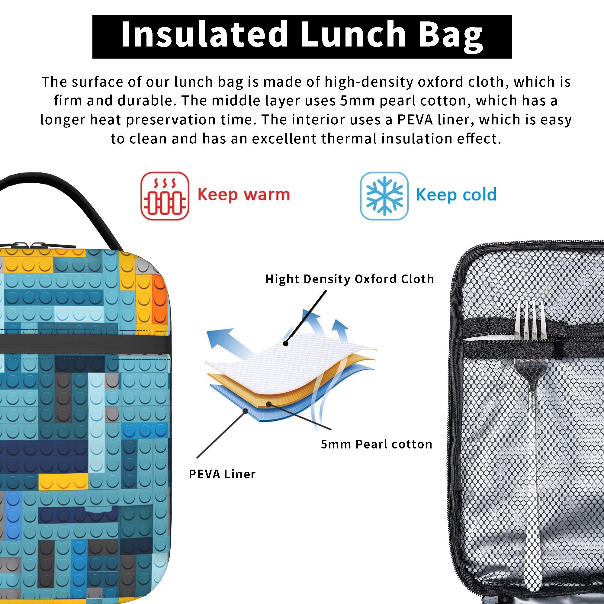 Blue Tech Pixel Building Block – Office Tech Bag recenzja i cena