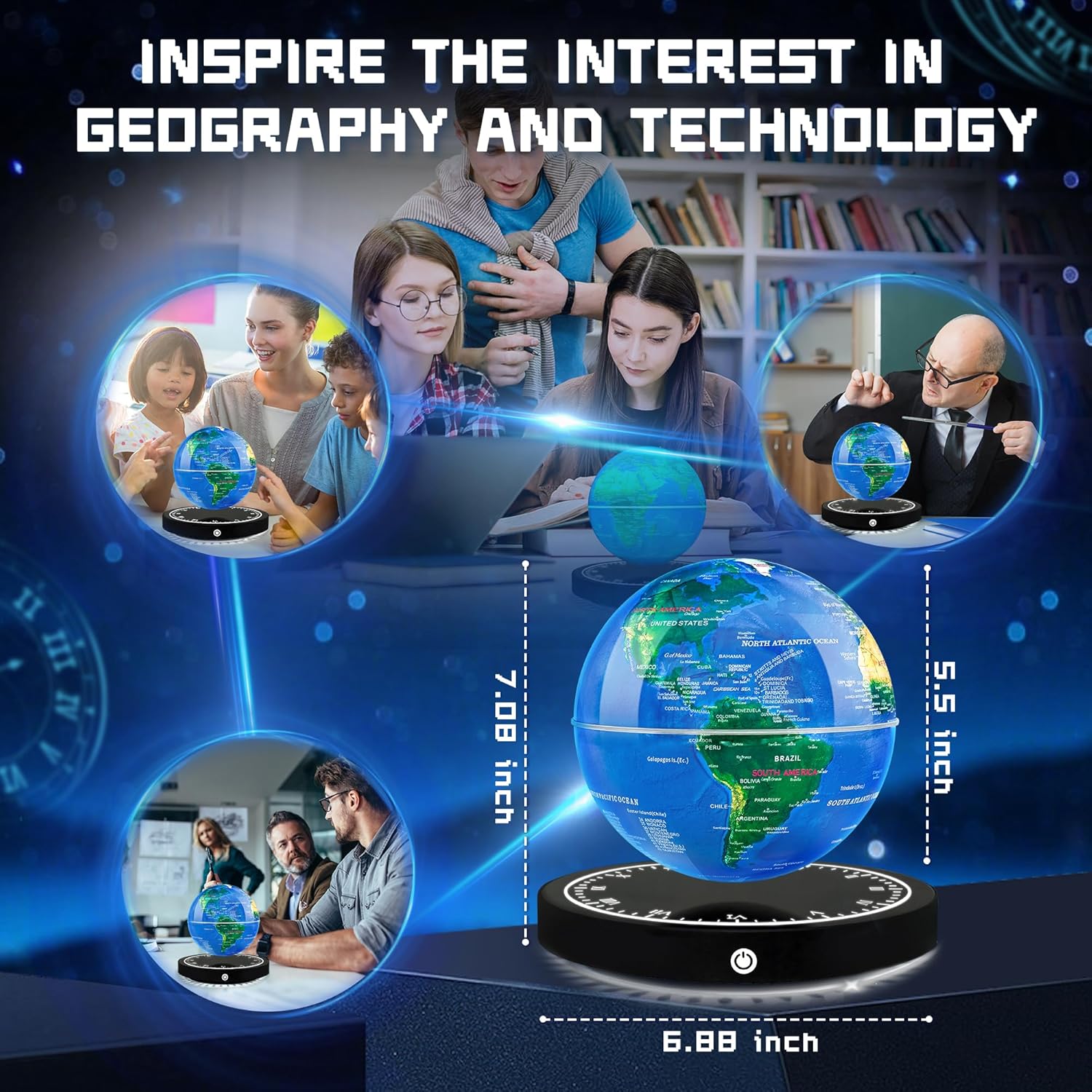 Magnetic Levitating Globe with – Cool Office Tech Gadgets recenzja i cena
